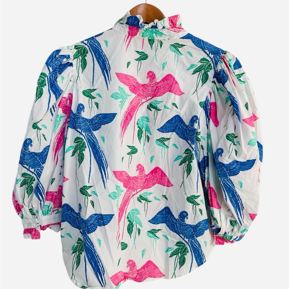 Oliphant Ruffle Front Button Blouse - image 4